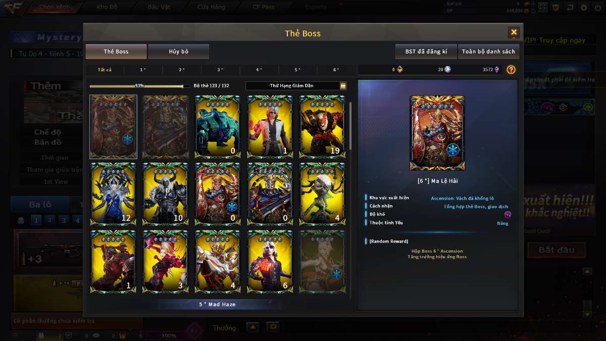 shop acc cf uy tin gia re